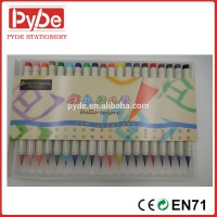 Real brush tip multi color water color pen for art marker